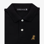 Kid's Black Polo Shirt - Gold Bark - JAMES BARK