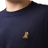 Kid's Navy Crew Neck Jersey T-Shirt - Gold Bark - JAMES BARK