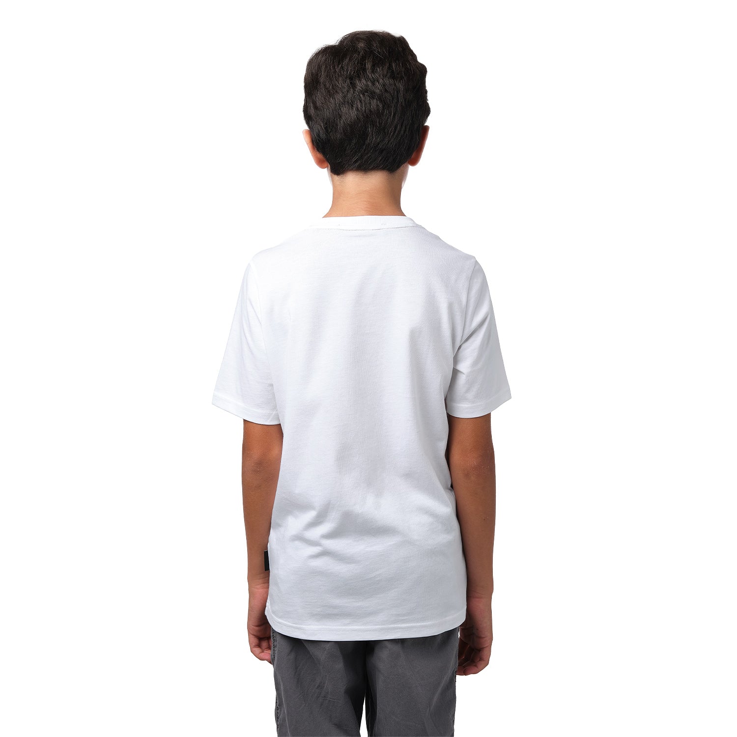 Kid's White Crew Neck Jersey T-Shirt - Gold Bark - JAMES BARK