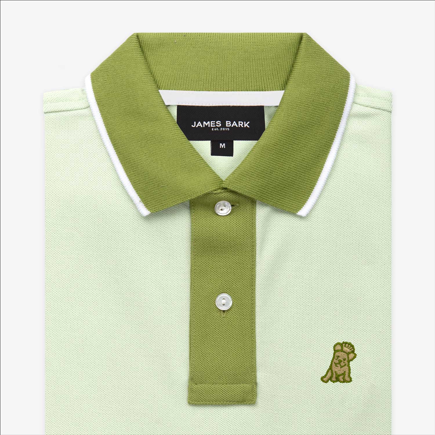Men's Color Block Collar Polo Shirt - JAMES BARK