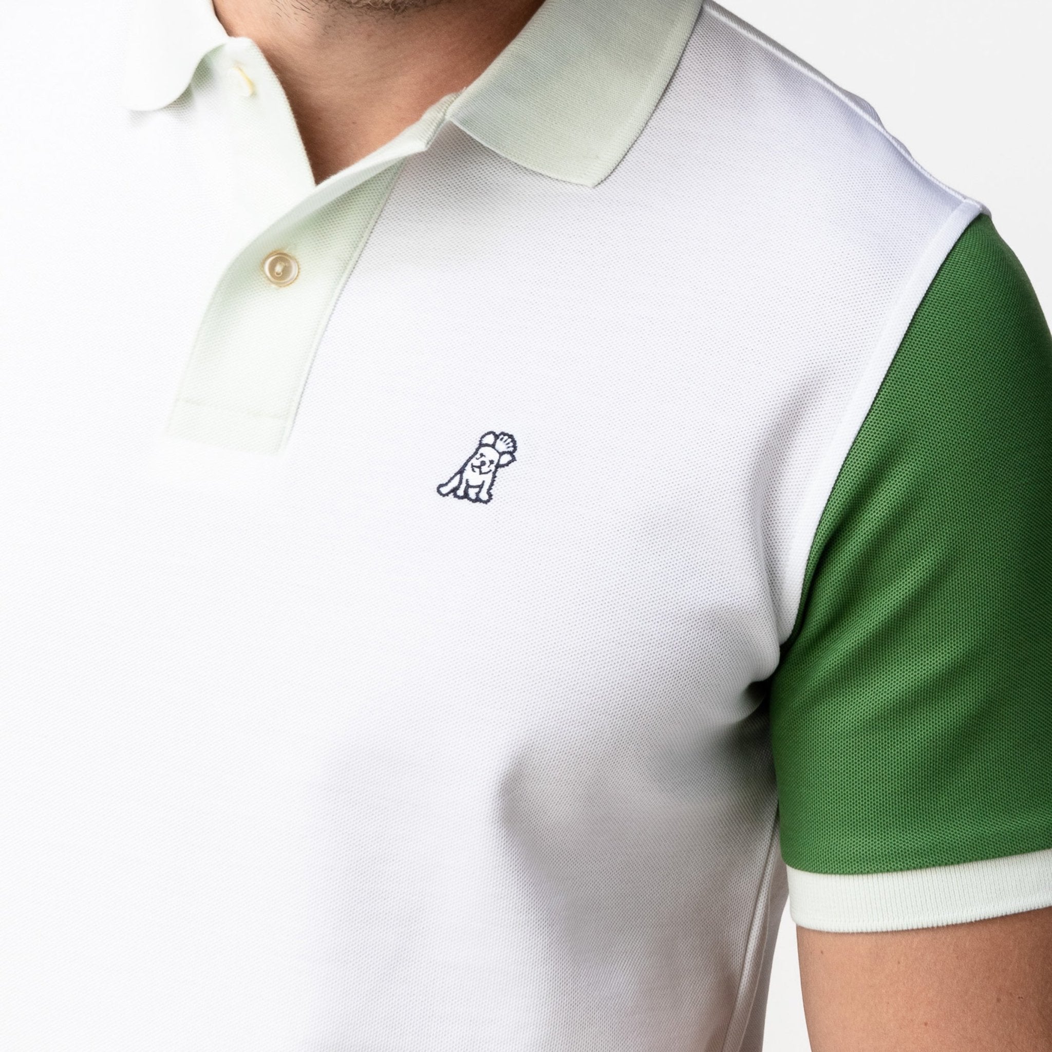 Men's Green Sleeves and Neck Polo Shirt - JAMES BARK