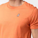 Men's Jaffa Orange Crew Neck Jersey T-Shirt - White Bark - JAMES BARK