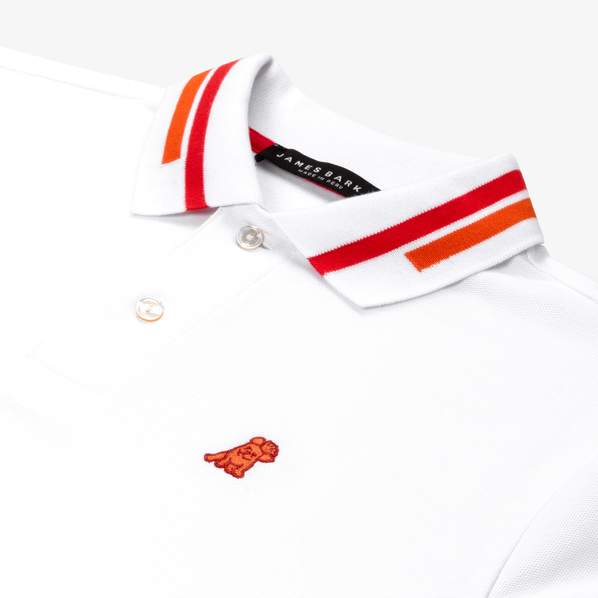 Men's Long Sleeve Striped Polo Shirt - JAMES BARK