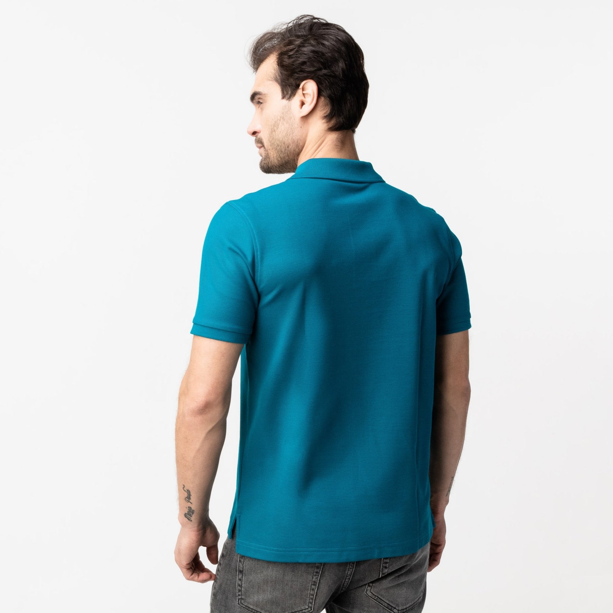 Men's Ocean Regular Fit Polo Shirt - Green Bark - JAMES BARK