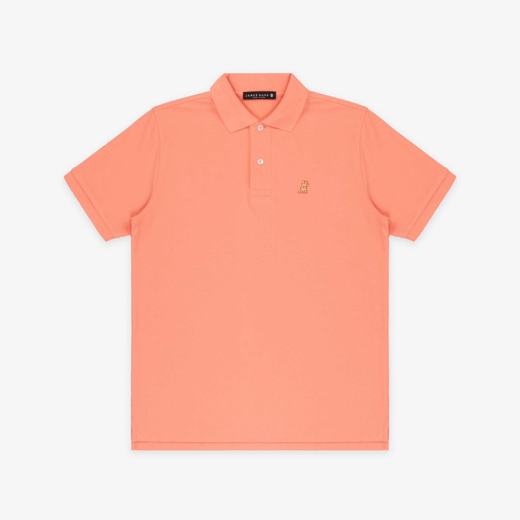 Men's Peach Pink Regular Fit Polo Shirt - Peach Bark - JAMES BARK