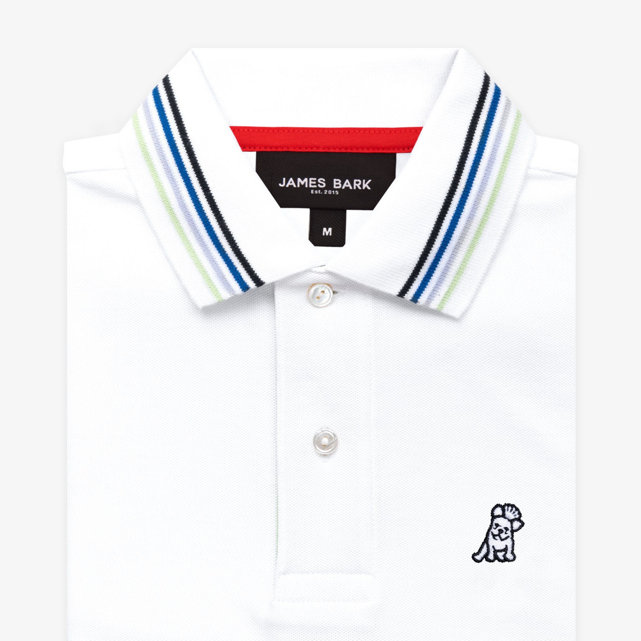Men's Striped Details Polo Shirt - JAMES BARK