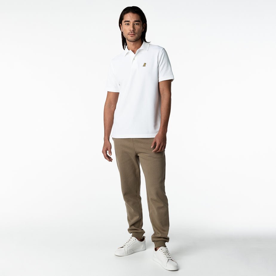 Men's White Gold Edition Regular Fit Polo Shirt - Gold Bark - JAMES BARK