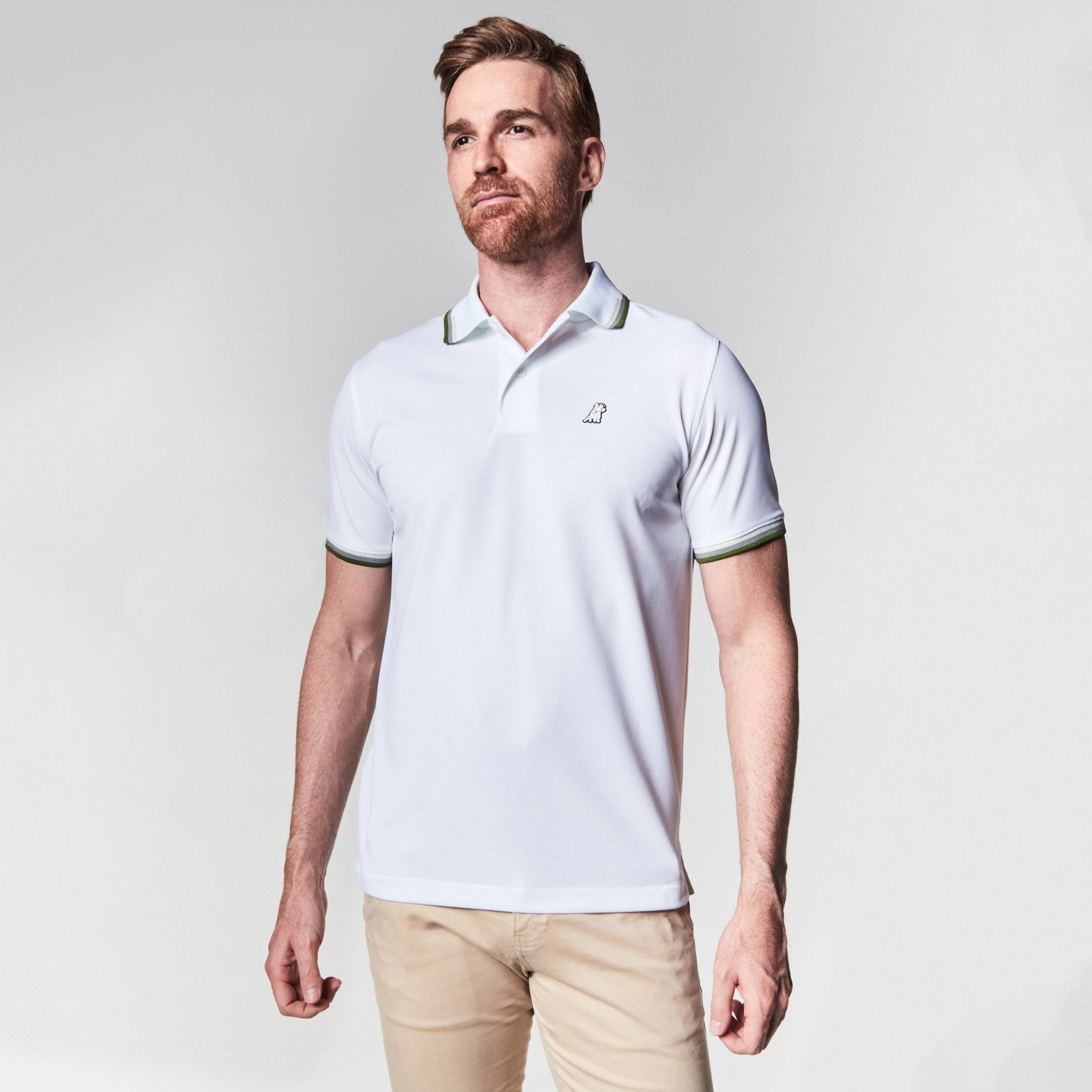 MEN'S White Golf Shirt