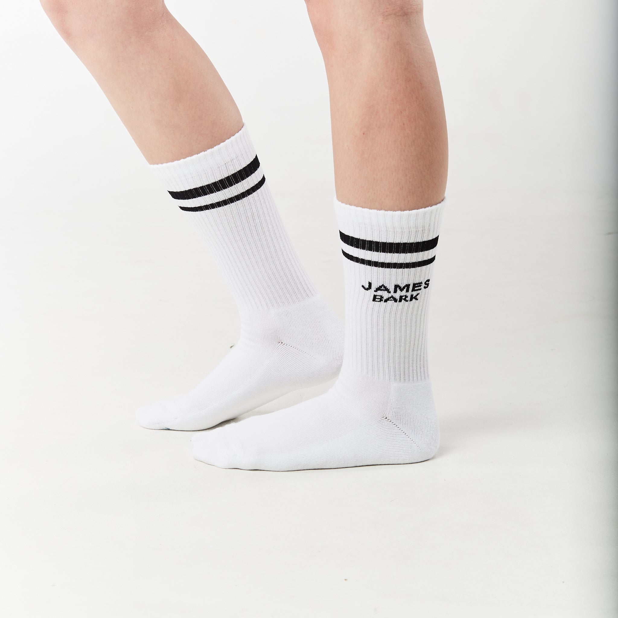 Women's Logo Sport Striped Socks - JAMES BARK